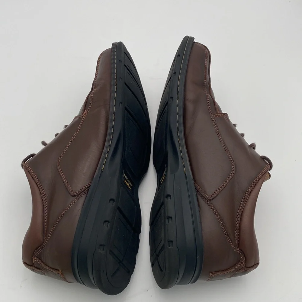 Dockers Men's Brown Leather pro style Shoes Oxford men 10M office casual comfort